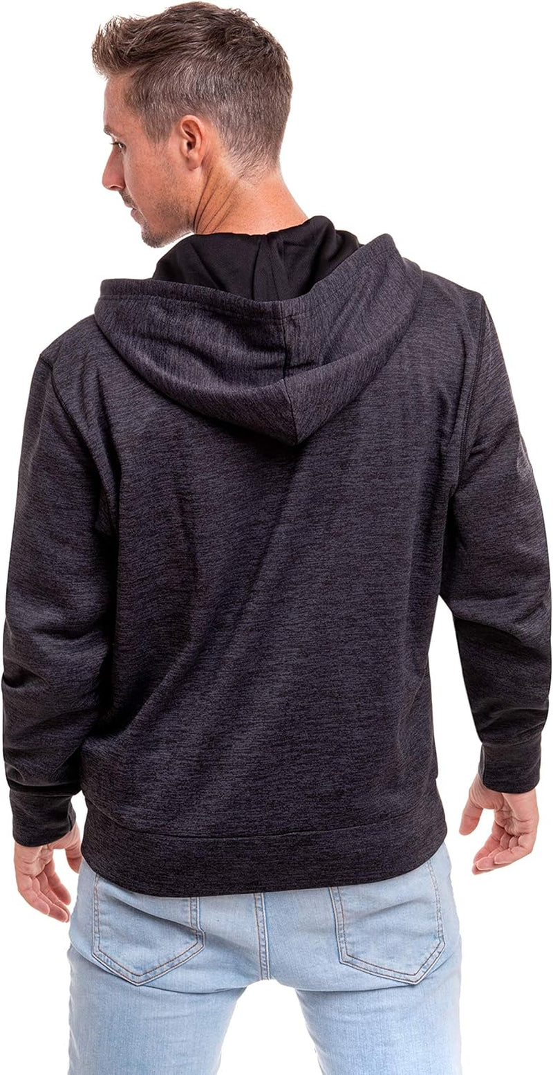 Mens Active Hoodies Full-Zip Midweight Hooded Men’S Sweatshirt with Pockets