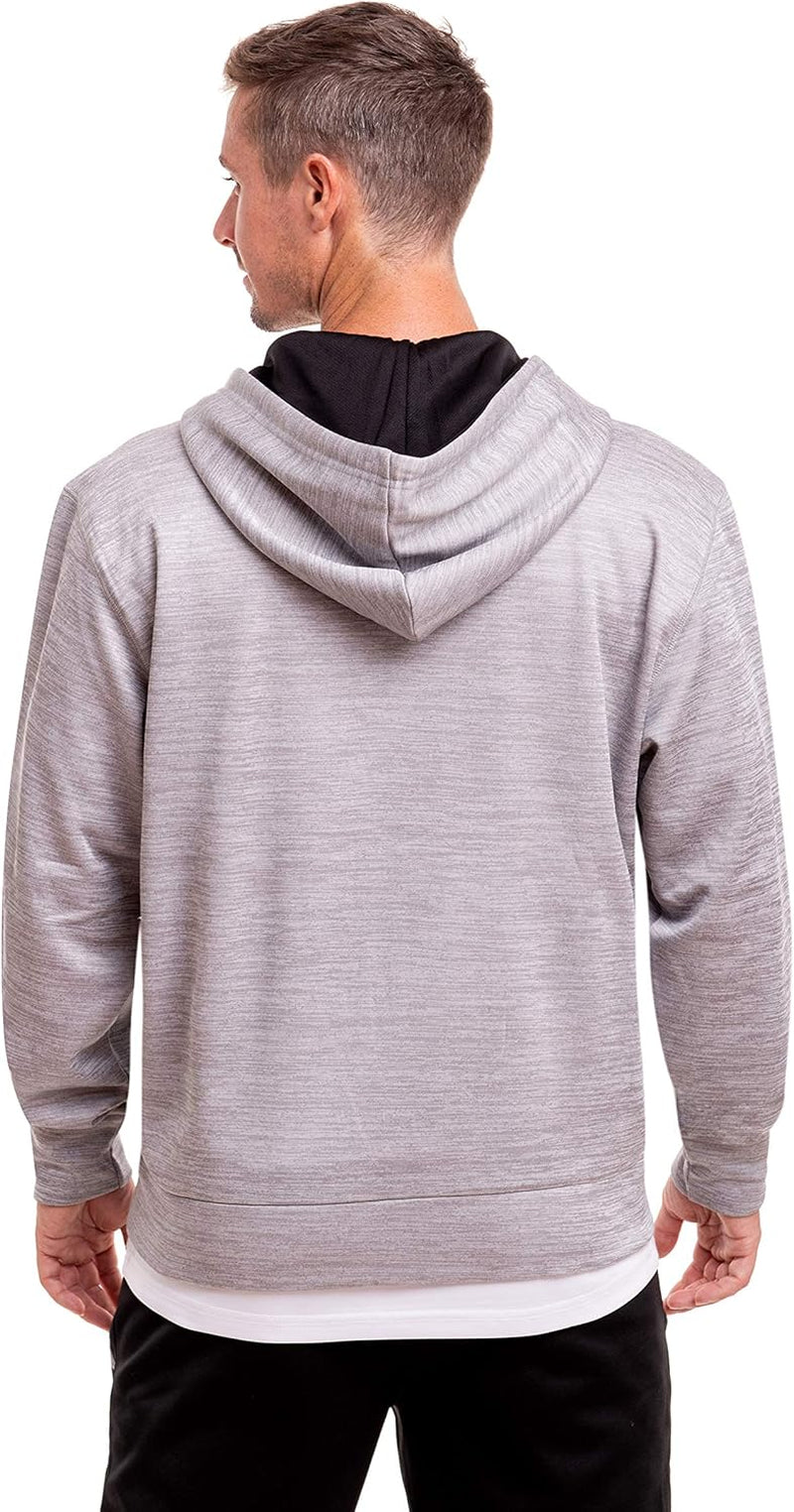 Mens Active Hoodies Full-Zip Midweight Hooded Men’S Sweatshirt with Pockets